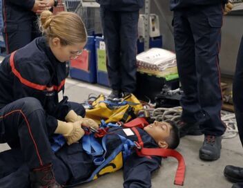 A l'école des pompiers