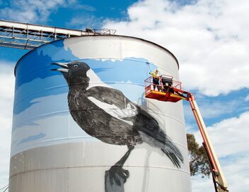 Australie, le street art s'invite sur les silos