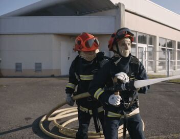 A l'école des pompiers