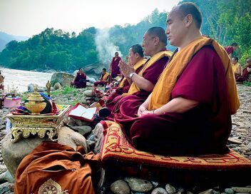 Népal, les mandalas de sable