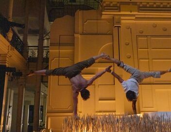 Entre chiens et louves par le Cirque Le Roux au Bon Marché Rive Gauche